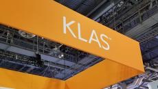 KLAS booth sign at HIMSS Global Conference